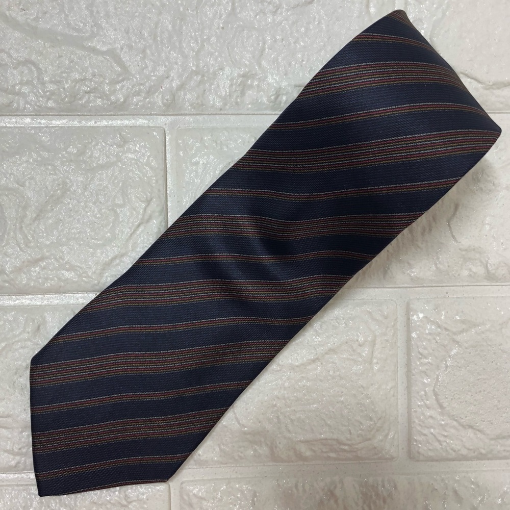 DAVID LAWRENCE Striped silk tie